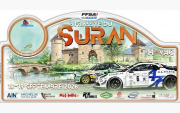 Rallye du Suran les 18 et 19 septembre 2026