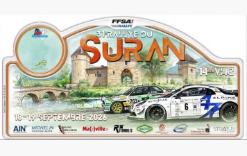 Rallye du Suran les 18 et 19 septembre 2026